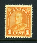 CANADA Scott 162 - NH - 1¢ Orange King George V Arch Leaf Issue (.013)