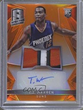 2014-15 Panini Spectra Jersey Orange Prizm /25 TJ Warren #117 Rookie Auto RC