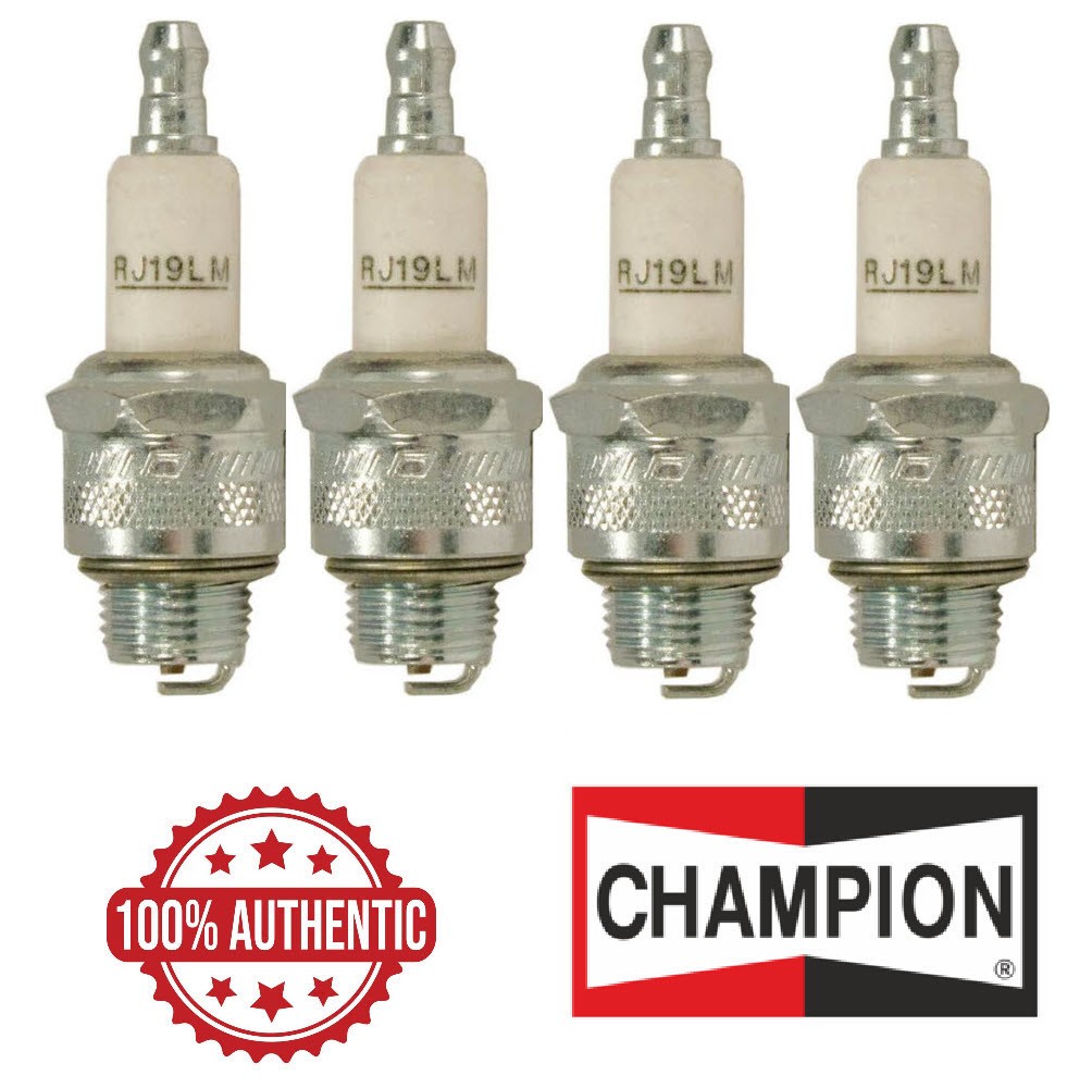 4 Champion 868 RJ19LM Copper Plus Spark Plugs