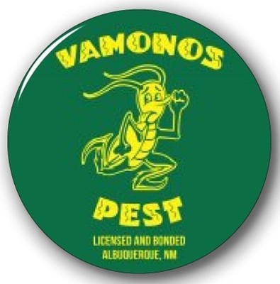 BREAKING BAD VAMONOS PEST CONTROL 3'' Pin Button HALLLOWEEN COSTUME PROP