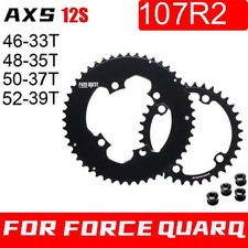 Road/Gravel Bike 107BCD Double Chainring 2X Sprocket F 46-33 48-35 50-37 52-39T