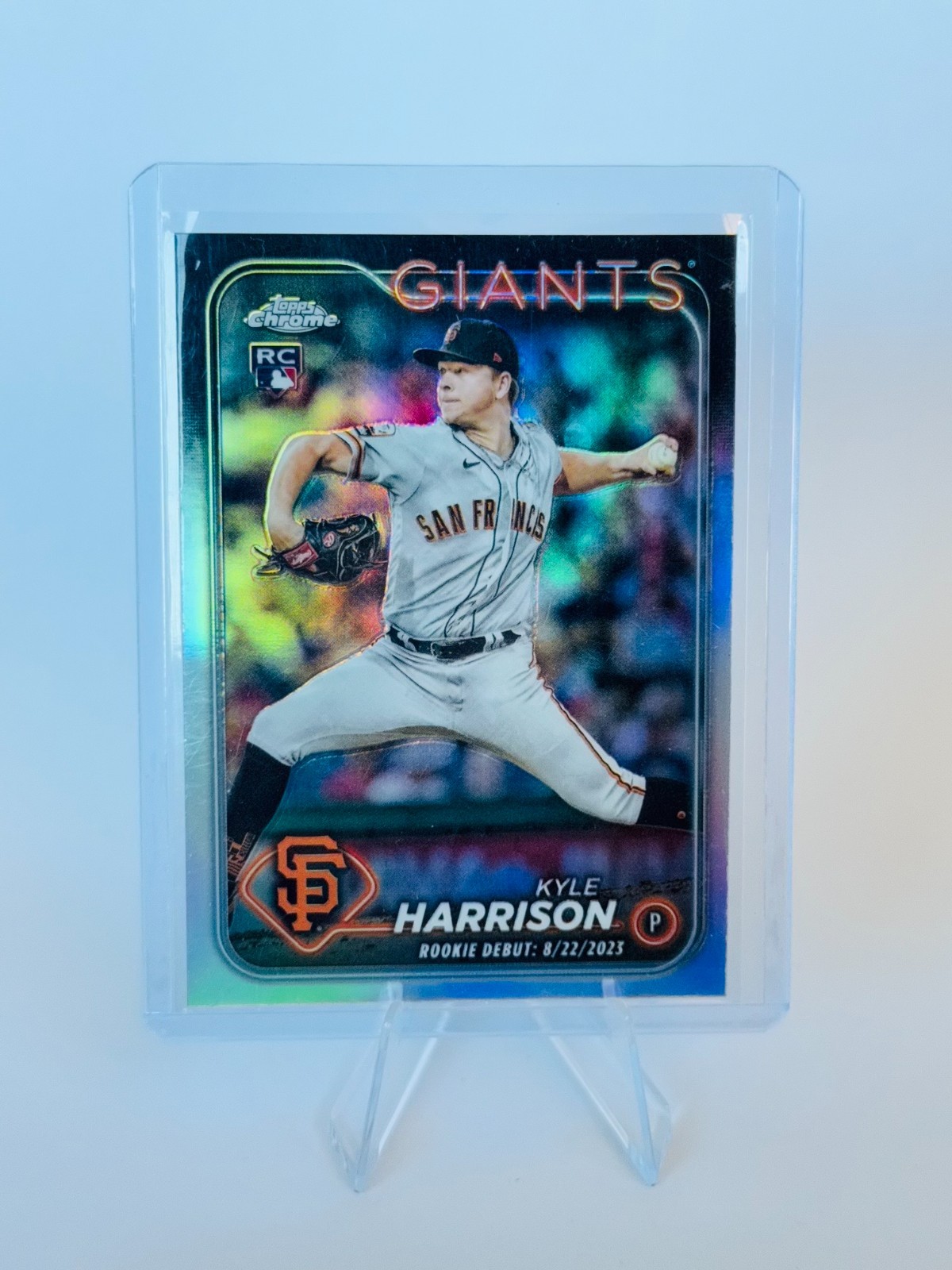 2024 Topps Chrome Update Kyle Harrison Rookie Debut Refractor #USC157 - Giants