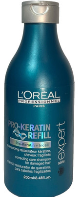Loreal PRO-KERATIN REFILL CORRECTING CARE SHAMPOO for DAMAGED HAIR  8.45oz (658)