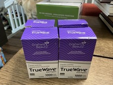 LOT Of 4 - Graham TrueWave End Paper Hair Perm Styling 1000 Papers Jumbo 4x2.5