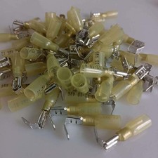 30pcs Heat Shrink Piggyback Spade Terminals Electrical Wire Connectors 12-10AWG