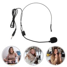 Wired Microphone Screw Locking Headset Condenser Microphone for Audio Speaker