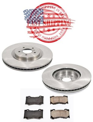 Front Rotors & Brake Pads Fits Nissan 370Z 09-19 W/ Nismo 355MM 4 Piston Caliber