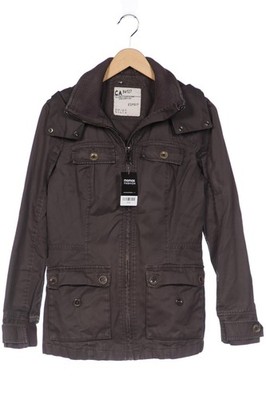 Esprit Jacke Damen Anorak Jacket Kurzmantel Gr. 38 Baumwolle Grau #awncrmr