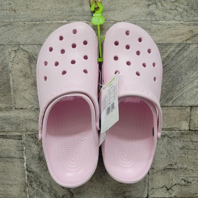 CROCS Classic Clogs Pink Casual Slip-On Shoes Size W10 New