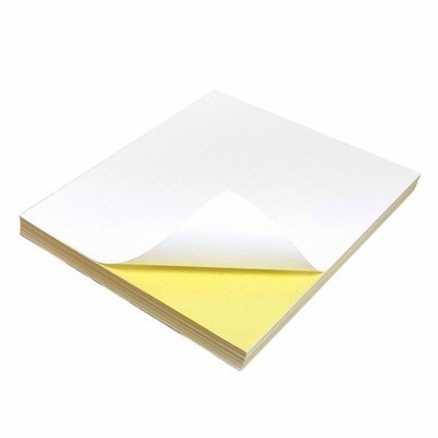 MATT A4 weiß selbstklebend / selbstklebend Aufkleber 1 Etikett Druckpapier Bogen