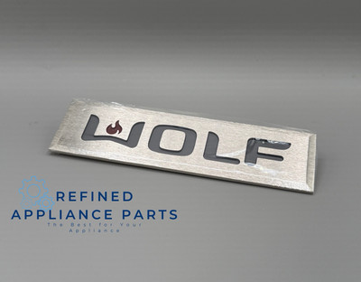 815575 | Wolf Range Stove  Oven Nameplate  | OEM | Adhesive Emblem Placard Logo