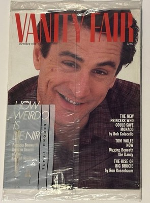 Vintage 1987 Vanity Fair Magazine Robert De Niro Annie Lebowitz October SEALED