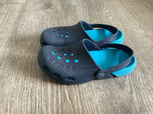 Crocs Blue Slip On Youth Boys Size 3 J3 Sandals Slip On Sandal - Picture 5 of 12
