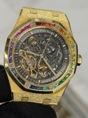 Audemars Piguet Royal Oak 15412BA.YG.1224BA.01 Frosted Yellow Gold Double