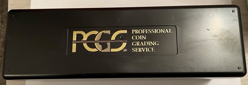 (1) BLACK PCGS Storage Slab Holder Box - Used - Can hold 20 PCGS Slabs!