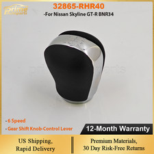 For Nissan Skyline Gt-r Bnr34 6 Speed Gear Shift Knob Control Lever 32865-rhr40
