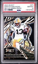 Dontayvion Wicks Die-Cut ZEBRA Prizm 🦓 ROOKIE PSA 10 💎