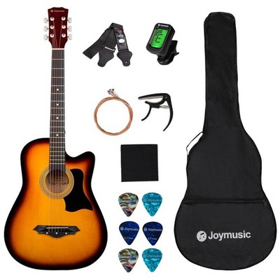38'' Sunburst Acoustic Guitar Bundle - Beginner Kit
