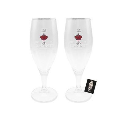 Carlsberg 2er Set Bierglas 0,3L Bierglas Glas Gläser Set - 2x Biergläser