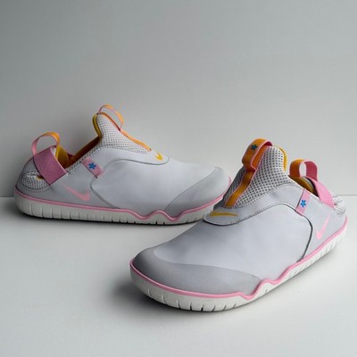 Nike Air Zoom Pulse Men 8 Grey Pink Yellow Medical Nursing Slip-On Work Shoes