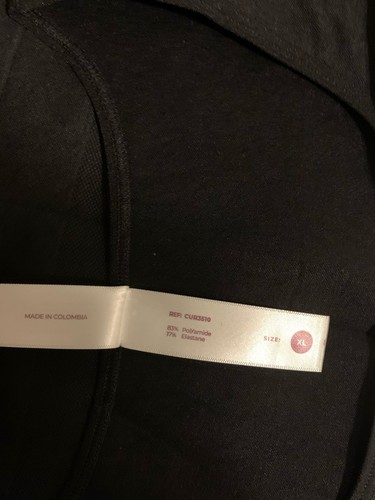 Curveez Taglia XL Essential Quadrato Controllo Collo Tank Shapewear Nero Nuovo con etichette - Foto 4 di 6