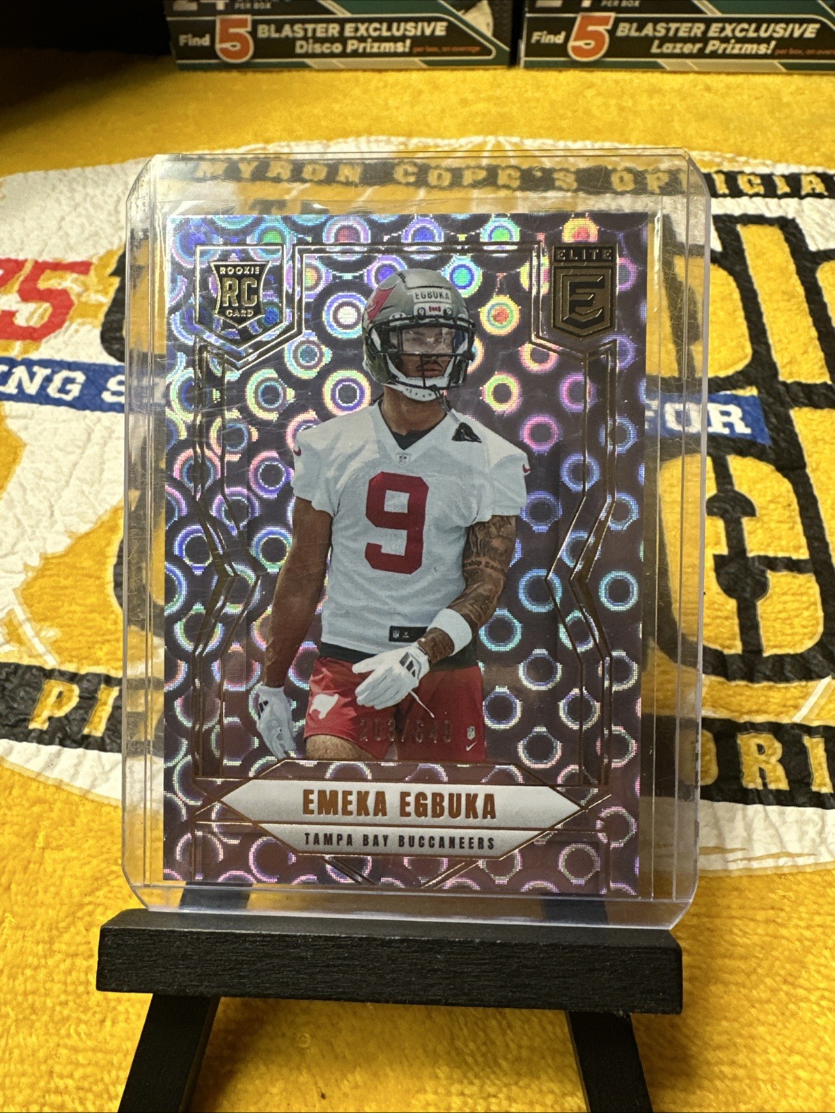 EMEKA EGBUKA RC /649 | 2025 Donruss Elite Football #102 | Lavender Pyramids