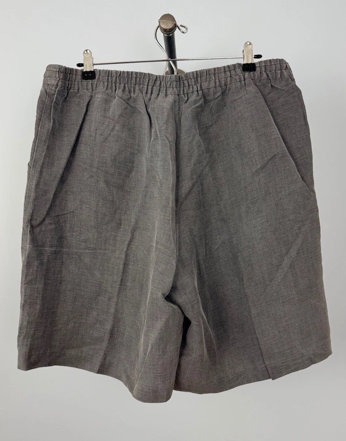 Giorgio Armani — NWT Vtg Giorgio Armani Black Label Linen Silk Bermuda Shorts Mens 54 IT US 38