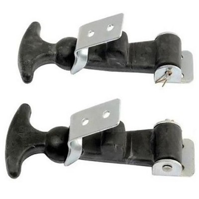 (2 Pack) Hood Hold Latch Kits S8390 w/ Galvanized Steel Hardware & T-Handle Grip