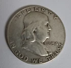 1954 S Benjamin Franklin Half Dollar