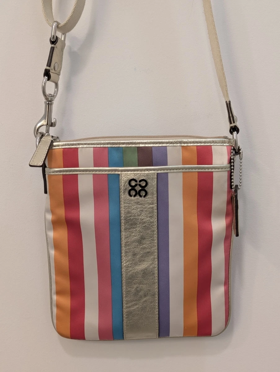 Coach Legacy Striped Satin Exterior Bags & Handbags for Women for