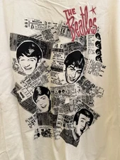 The Beatles Can’t Buy Me Love White T Shirt HM Divided OVERSIZE Size 3XL