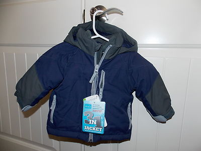 The Children's Place ThermoLite Plus All Weather Jacket BLUE/GRAY Choose Size