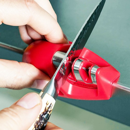 Knife Sharpener Edge Grip 2-Stage Easy to Use Little Sharpener - Kitchen IQ - Picture 5 of 12