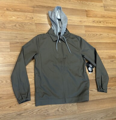 NWT Volcom Warren Jacket Mushroom Hooded Jacket Men s Size Small