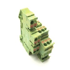 Lot of 5 Phoenix Contact PTTB 2.5-PE Terminal Block 2-Tier 500V 20A DIN-Rail