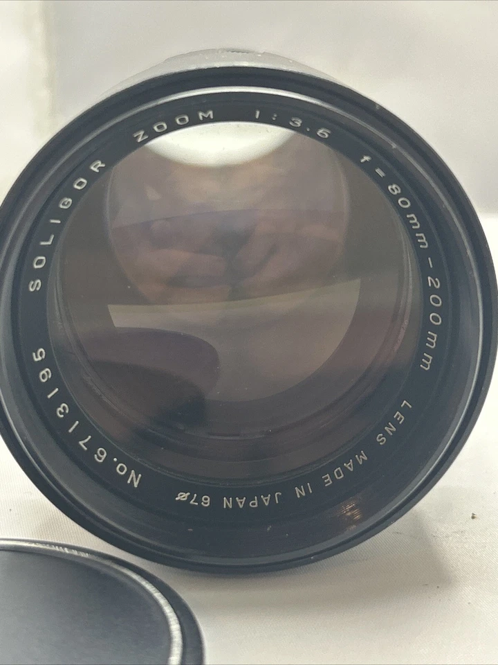 Lente de cámara SOLIGOR 80-200 mm ZOOM f/3,5 para montaje MD MC JAPÓN Foto 2 de 4