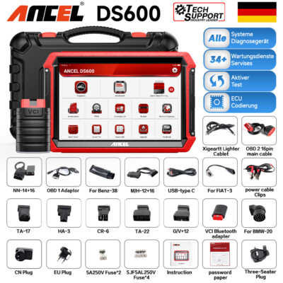 Ancel DS600 Profi KFZ OBD2 Auto Diagnosegerät Alle System ECU Coding 34+Reset