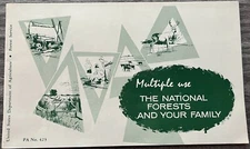 Vintage 1961 United States National Forests Multiple Use Guide Ephemera