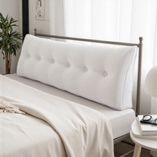 Soft Headboard Pillow Backrest Cushion for Lean to Bed/Wall Reading Removable
