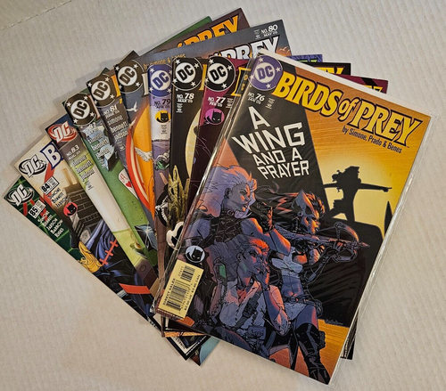 Birds of Prey (1999) # 76-85, Gail Simone writing, comic lot, Black Alice first