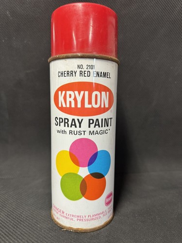 CHERRY RED 2101 Krylon 1968 Borden Vintage Spray Paint Can