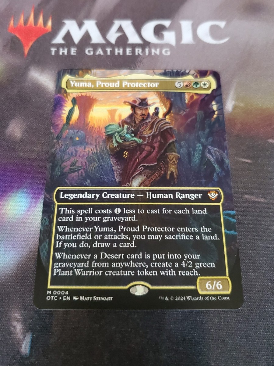 MTG. Yuma, Proud Protector. Borderless. Outlaws of Thunder Junction. Pack  Fresh
