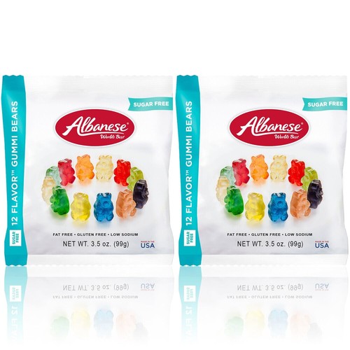 Albanese Sugar Free Gummy Bears Candy 12 Flavors 12 PACK free ship eBay