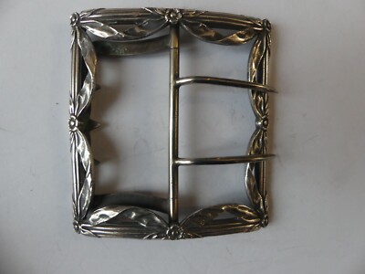 Boucle de ceinture ancienne Fekroun argent massif Bijou Berbere poinçon