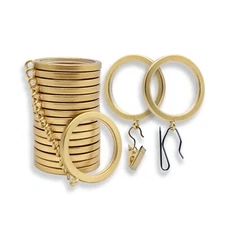 BlastHome® Luxury Curtain Rings – Premium Metal with Quiet, Smooth Ny