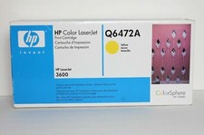 HP Q6472A Yellow GENUINE 3600 Toner Cartridge NEW