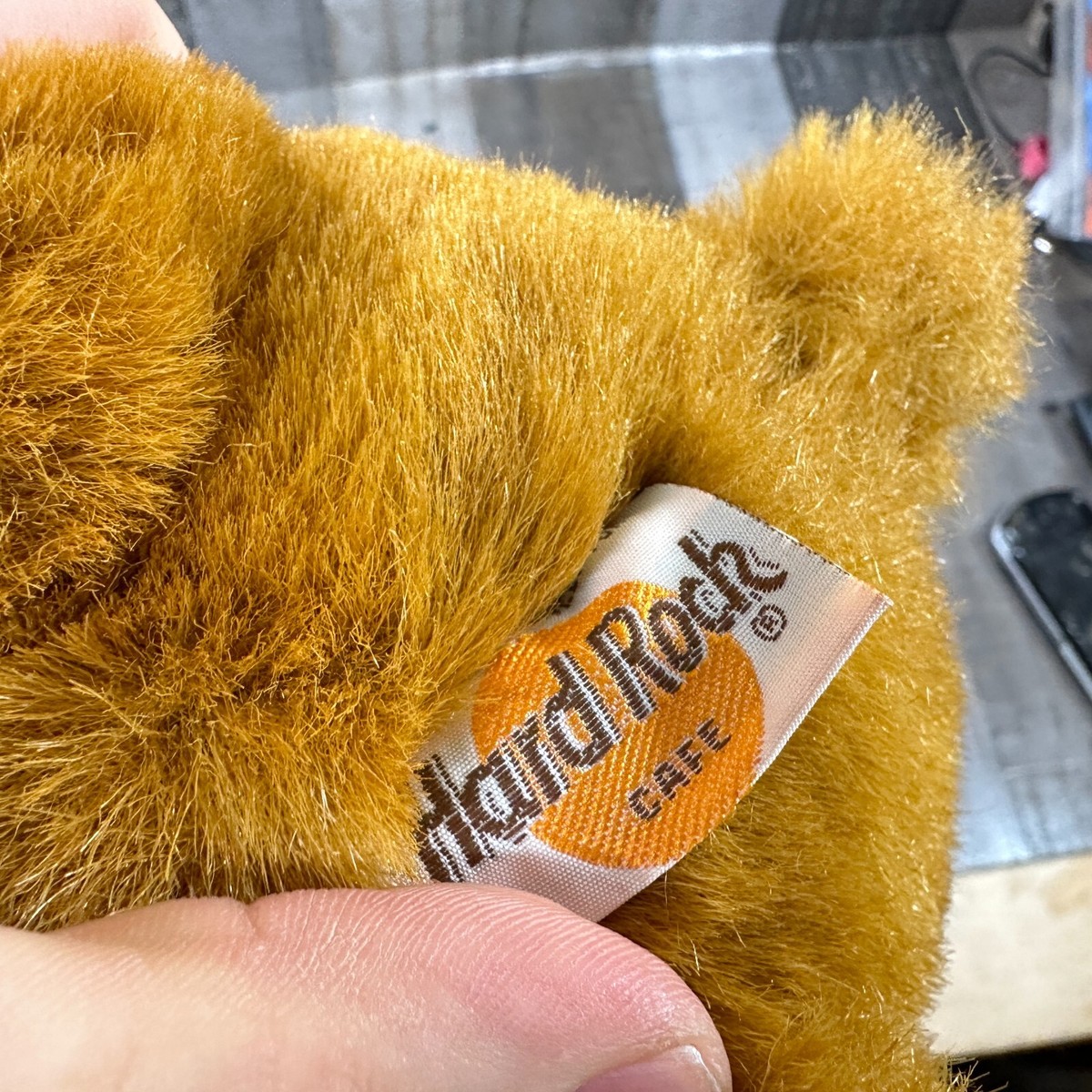 Hard Rock Cafe Bear Stuffed Animal Biker Leather Jacket Newport