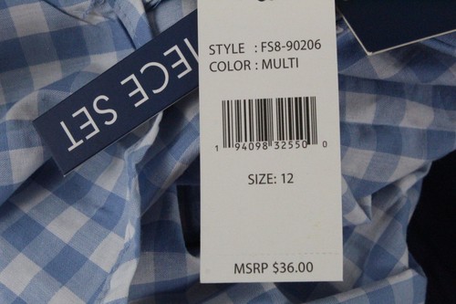 Boys 3-Piece Long Sleeve Shirt and Pants Set FreeStyle Size 12 Color Blue NWT - 第 11/12 張圖片