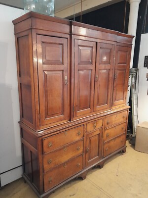 Dresser Wales Honey Oak ca 1820 Georgian Bufet England Landhaus TOP Patina
