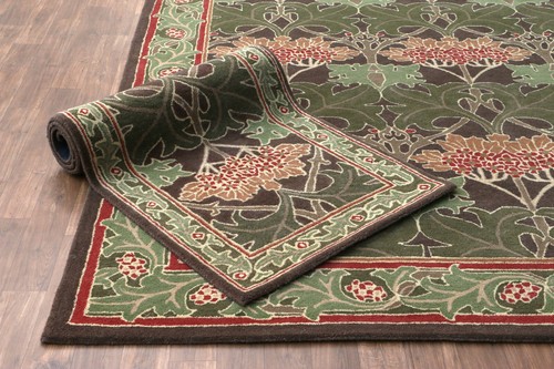 Handmade Pattern William Morris Cecil Green Traditional Without 70 x 150 cm - 第 8/16 張圖片
